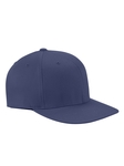 Flexfit 6297F Adult Wooly Twill Pro Baseball On-Field Shape Cap with Flat Bill Back Thumbnail