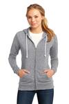 District DT290 Juniors Core Fleece Full-Zip Hoodie Front Thumbnail