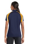 Sport-Tek LST654 Ladies Tricolor Micropique Sport-Wick ® Polo Back Thumbnail