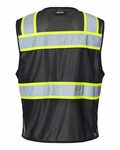 kishigo b150-156 ev series® enhanced visibility 3 pocket mesh vest Back Thumbnail