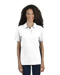 jerzees 443wr ladies' 6.5 oz. premium 100% ringspun cotton piqué polo Front Thumbnail