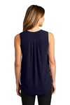 port authority lw703 ladies sleeveless blouse Back Thumbnail