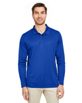 team 365 tt51l men's zone performance long sleeve polo Back Thumbnail