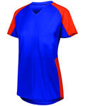 augusta sportswear 1523 girls cutter jersey t-shirt Front Thumbnail
