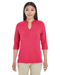 devon & jones dp188w ladies' perfect fit™ tailored open neckline top Front Thumbnail