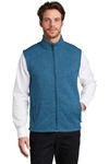 port authority f236 sweater fleece vest Front Thumbnail