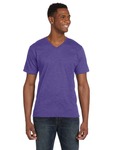 Anvil 982 Lightweight V-Neck T-Shirt Back Thumbnail