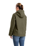 berne whj48 ladies' sherpa-lined twill hooded jacket Back Thumbnail