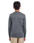 UltraClub 8622Y Youth Cool & Dry Performance Long-Sleeve Top Back Thumbnail
