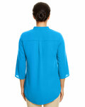 Devon & Jones DP611W Ladies' Perfect Fit™  3/4-Sleeve Crepe Tunic Back Thumbnail