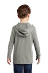 district dt139y youth perfect tri ® long sleeve hoodie Back Thumbnail