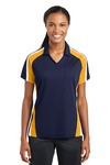 Sport-Tek LST654 Ladies Tricolor Micropique Sport-Wick ® Polo Front Thumbnail