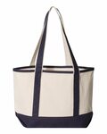 q-tees q125800 20l small deluxe tote Back Thumbnail