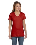 Hanes S04V Ladies' Perfect-T V-Neck T-Shirt Front Thumbnail