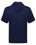 holloway 222505 adult ventura soft knit short sleeve hoodie Back Thumbnail