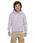 Hanes P473 Youth 7.8 oz. EcoSmart® 50/50 Pullover Hooded Sweatshirt Back Thumbnail