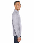 J America JA8869 Adult Triblend Fleece Quarter-Zip Side Thumbnail