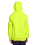 team 365 tt96y youth zone hydrosport™ heavyweight pullover hooded sweatshirt Back Thumbnail