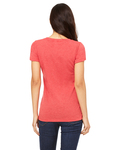 Bella + Canvas B8413 Women's Triblend Short Sleeve Tee Back Thumbnail