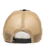 outdoor cap pwt-200m washed twill with tea-stained mesh back hat Back Thumbnail