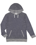 lat 6779 adult harborside melange french terry hooded sweatshirt Front Thumbnail
