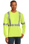 cornerstone cs401ls ansi 107 class 2 long sleeve safety t-shirt Front Thumbnail