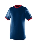 augusta sportswear 710 adult ringer t-shirt Front Thumbnail