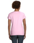 LAT 3507 Ladies' V-Neck Fine Jersey T-Shirt Back Thumbnail
