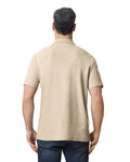 Gildan 64800 Men's Softstyle Double Pique Polo Back Thumbnail
