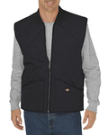 dickies te242 unisex diamond quilted nylon vest Back Thumbnail