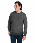 j america 8712ja unisex aspen fleece crewneck sweatshirt Front Thumbnail