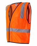 kishigo 1193-1194 economy single pocket hook & loop mesh vest Side Thumbnail