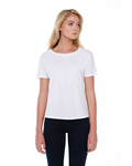 startee st1018 ladies' 3.5 oz., 100% cotton boxy high low t-shirt Front Thumbnail