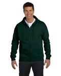 Hanes P180 EcoSmart ® Full-Zip Hooded Sweatshirt Front Thumbnail