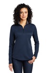 port authority lk584 ladies silk touch ™ performance 1/4-zip Front Thumbnail