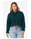 bella + canvas b7502 ladies' cropped fleece hoodie Front Thumbnail