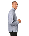 north end ne415 men's eclipse jacquard quarter-zip Side Thumbnail