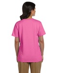 hanes 5780 ladies comfortsoft ® v-neck t-shirt Back Thumbnail