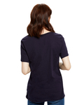 US Blanks US115 Ladies' Short-Sleeve Loose Fit Boyfriend Tee Back Thumbnail