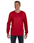 Hanes 5596 Men's 6.1 oz. Authentic-T ® Long-Sleeve Pocket T-Shirt Front Thumbnail