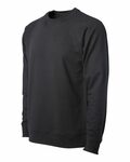 independent trading co. ss1000c icon unisex lightweight loopback terry crewneck sweatshirt Side Thumbnail
