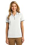 Port Authority L454 Ladies Rapid Dry™ Tipped Polo Front Thumbnail