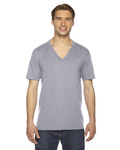 American Apparel 2456 Unisex USA Made Fine Jersey Short-Sleeve V-Neck T-Shirt Front Thumbnail