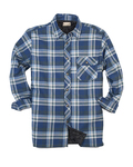 backpacker bp7002t men's tall flannel shirt jacket with quilt lining Front Thumbnail