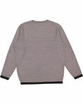 lat l6789 adult statement fleece crew sweatshirt Back Thumbnail