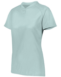 augusta sportswear ag1567 ladies attain wicking two-button softball jersey Front Thumbnail