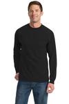 port & company pc61lsp long sleeve essential pocket tee Front Thumbnail