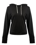 burnside 5667 ladies' modest crop hooded sweatshirt Front Thumbnail