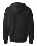 independent trading co. ss4500z midweight full-zip hooded sweatshirt Back Thumbnail