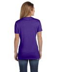 Hanes S04V Ladies Perfect-T V-Neck T-Shirt Back Thumbnail